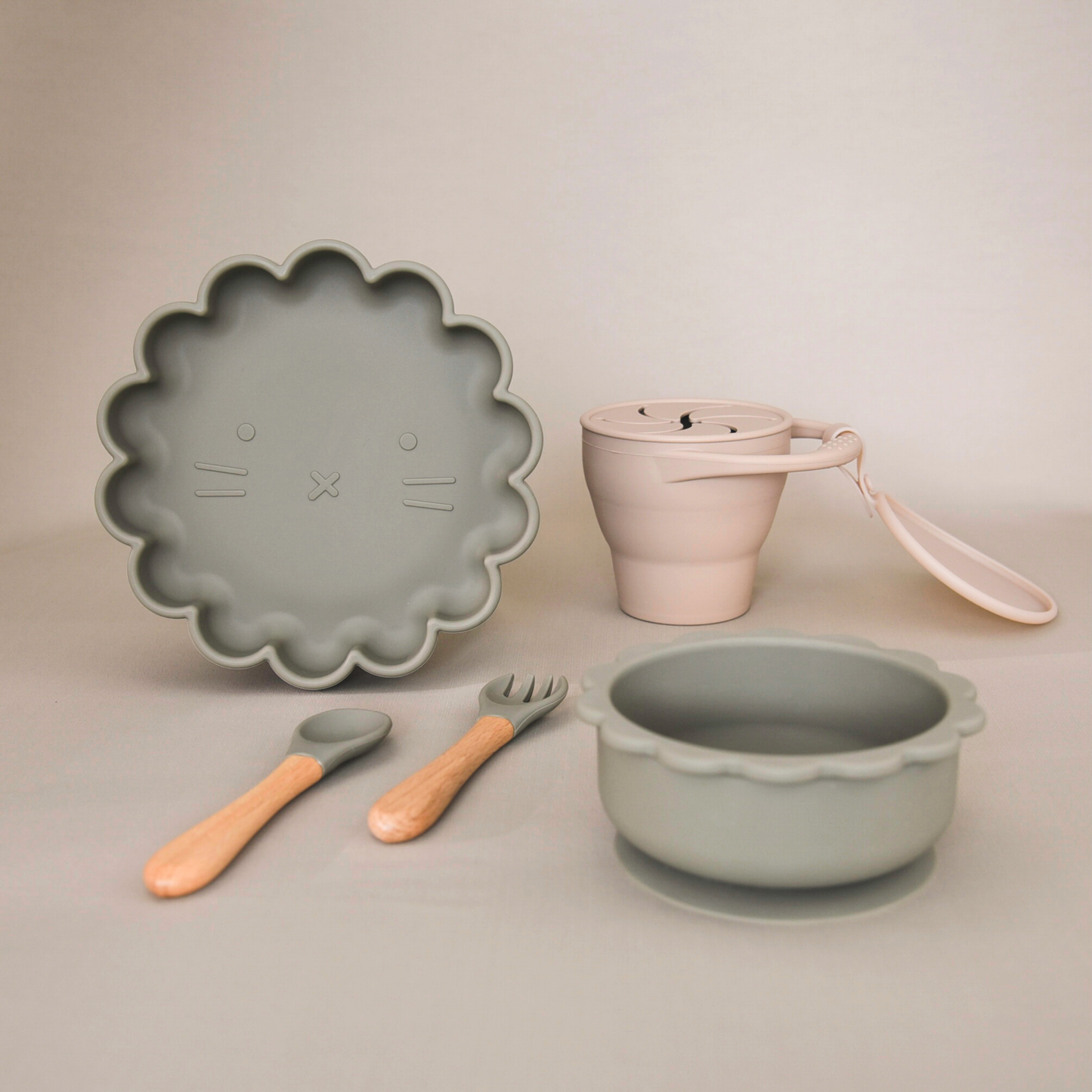 Lil‘ Lion First Feeding Set - Armygreen