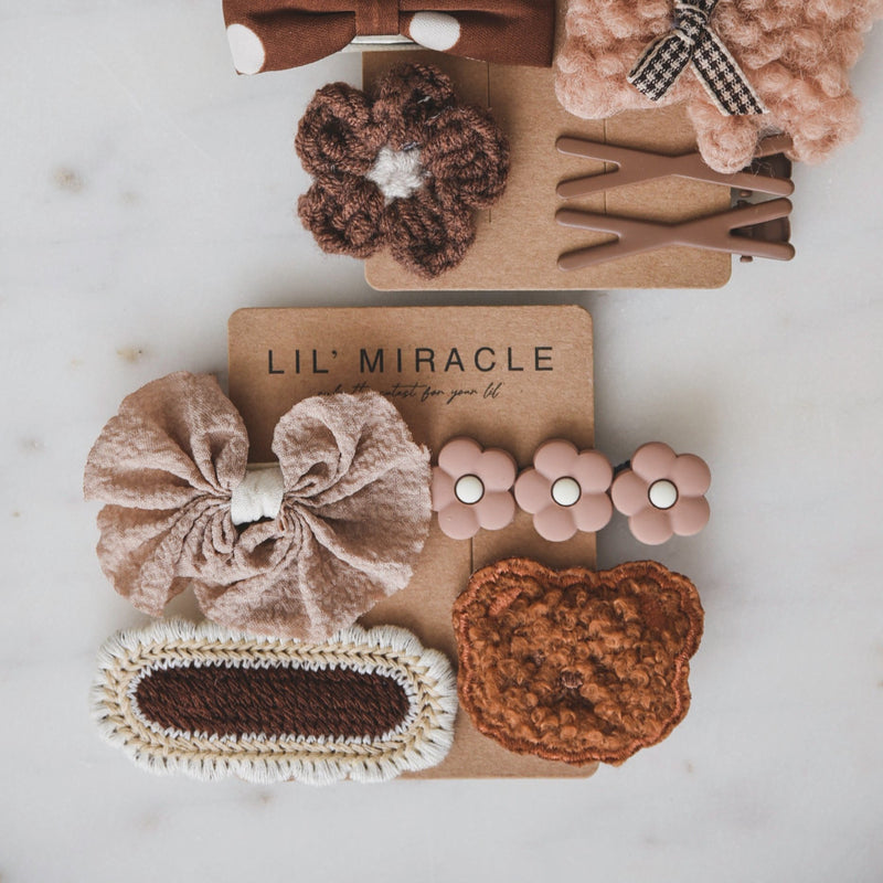 Brown Bear - Hair Clips