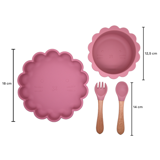 Lil‘ Lion Tableware Set - Pink