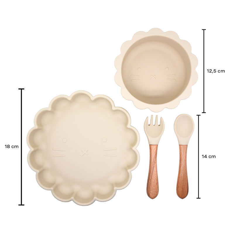 Lil‘ Lion Tableware Set - Beige