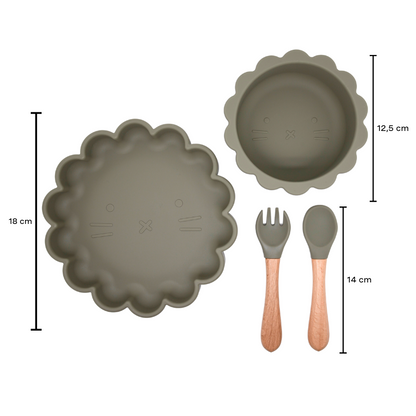 Lil‘ Lion Tableware Set - Armygreen