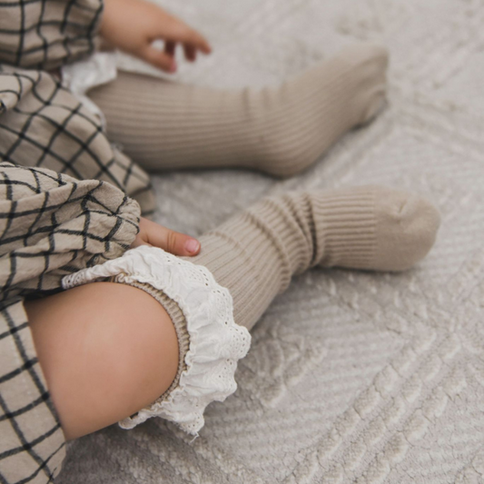 Lil' Socks Duo - Cream &amp; Brown 