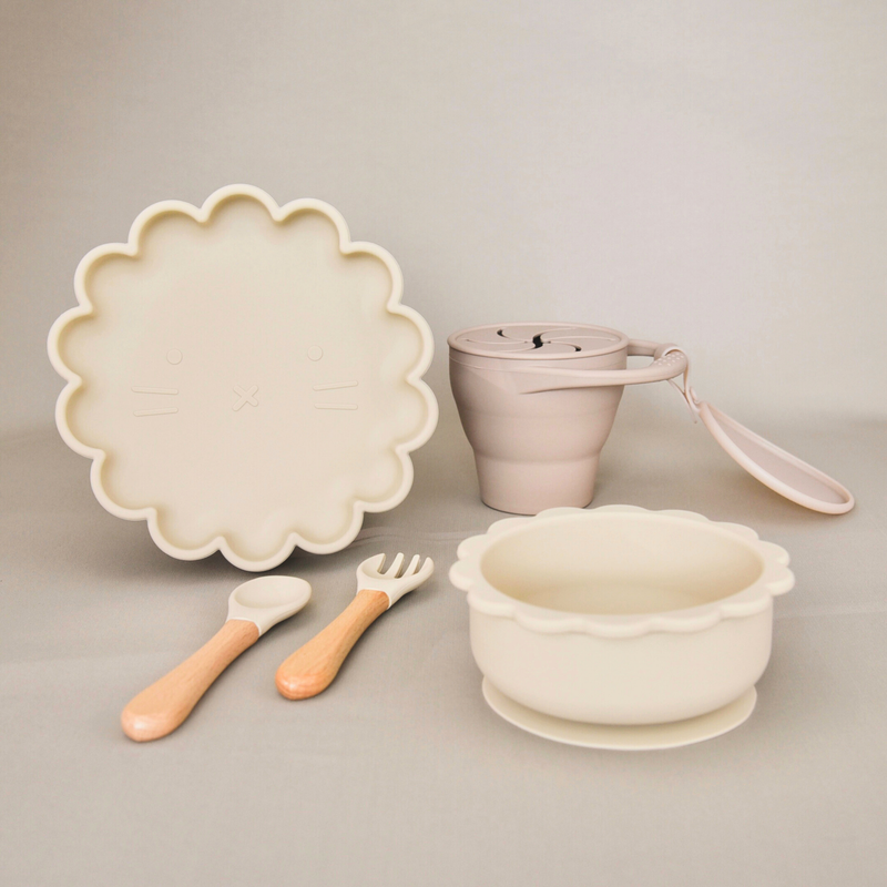 Flower Beige - First Feeding Set