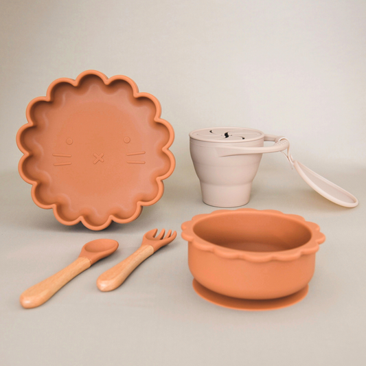 Lil‘ Lion First Feeding Set - Blue Grey