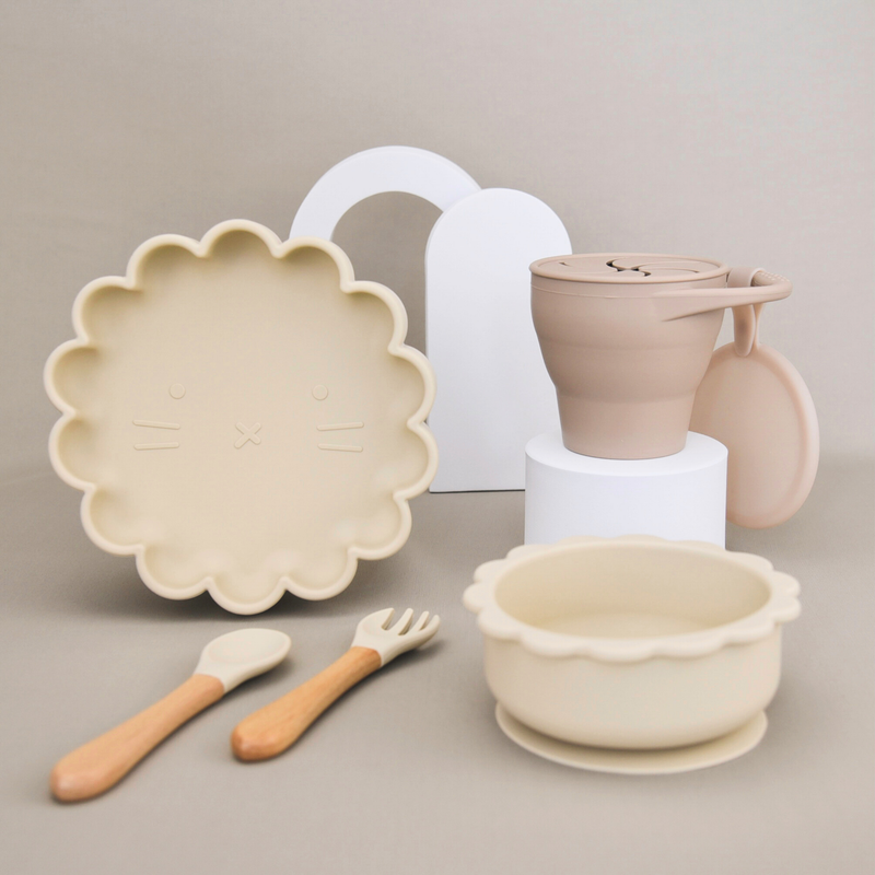 Flower Beige - First Feeding Set