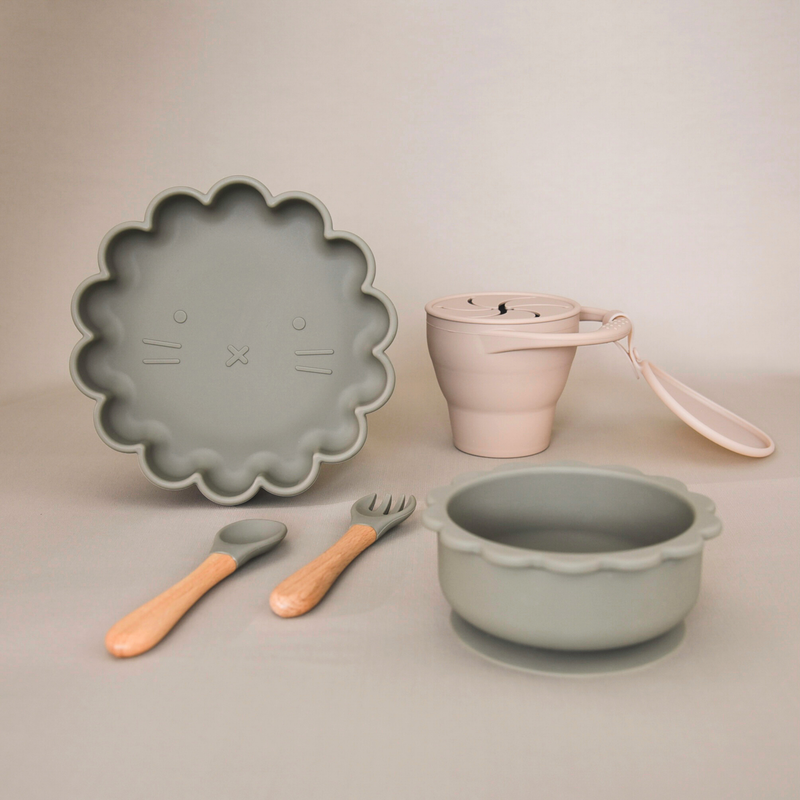 Flower Beige - First Feeding Set