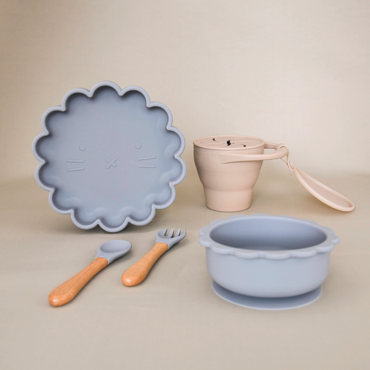Lil‘ Lion First Feeding Set - Blue Grey