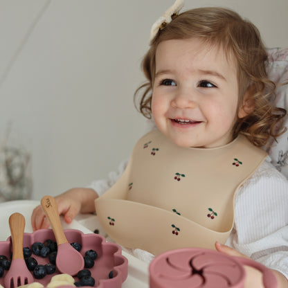 Lil' Cherry - Silicone Bibs