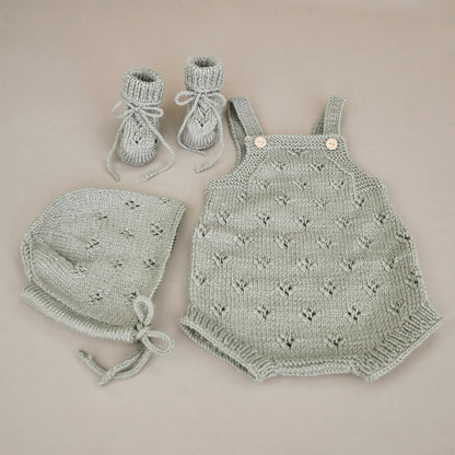 Lil‘ Fine Knit Set - Dusty Green
