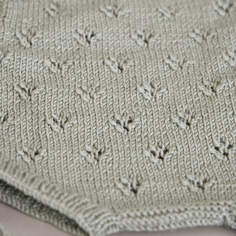 Lil‘ Fine Knit Set - Dusty Green