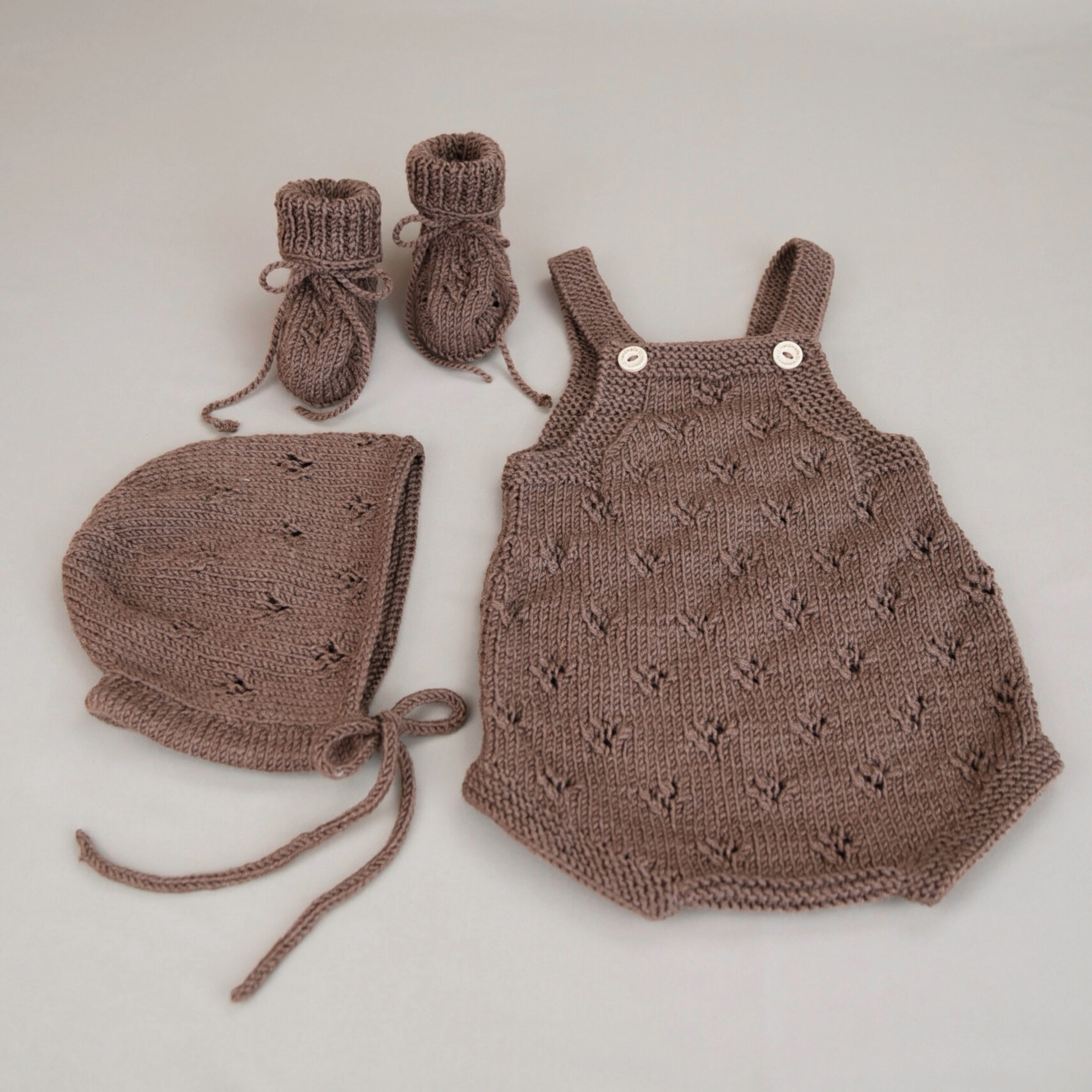Lil‘ Fine Knit Set - Brown