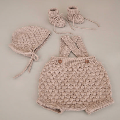 Lil‘ Cloud Knit Set - Beige