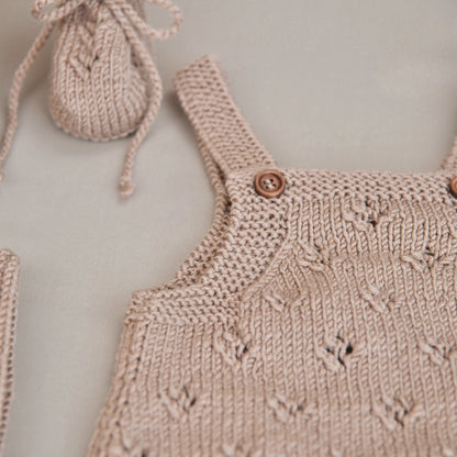 Lil‘ Fine Knit Set - Beige