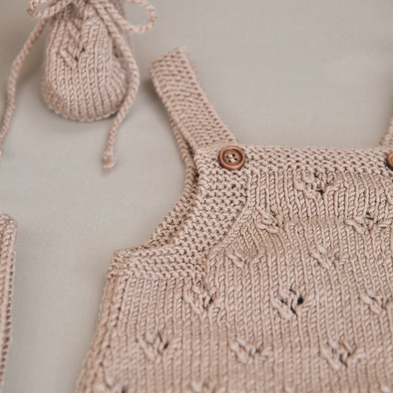 Lil‘ Fine Knit Set - Beige