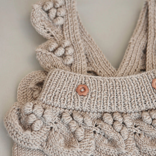 Lil‘ Grapes Knit Set - Beige