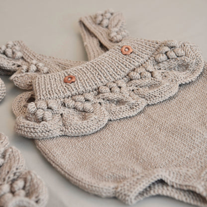 Lil‘ Grapes Knit Set - Beige