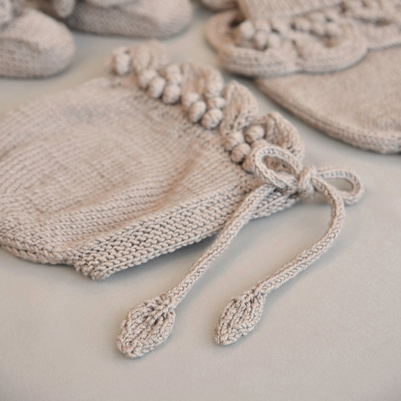 Lil‘ Grapes Knit Set - Beige