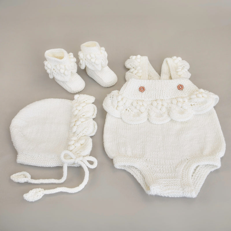 Lil‘ Grapes Knit Set - Ivory