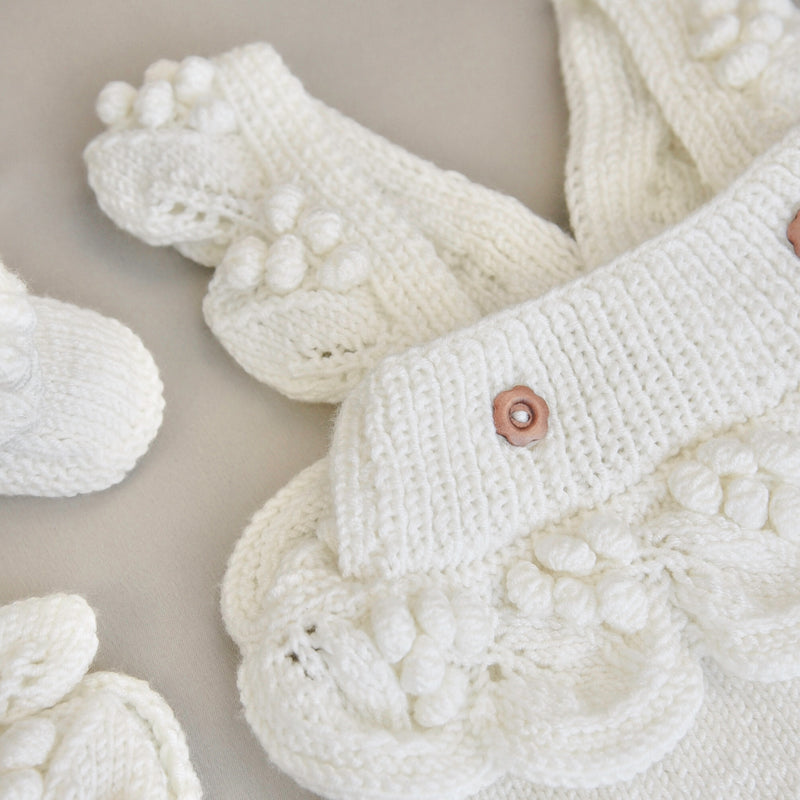 Lil‘ Grapes Knit Set - Ivory