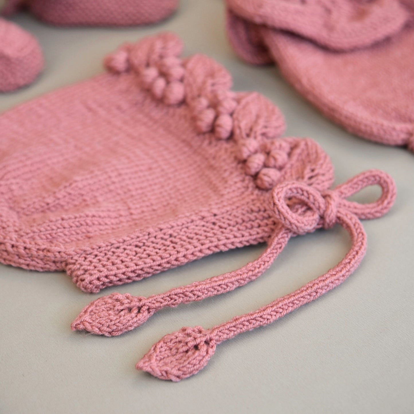 Lil‘ Grapes Knit Set - Pink