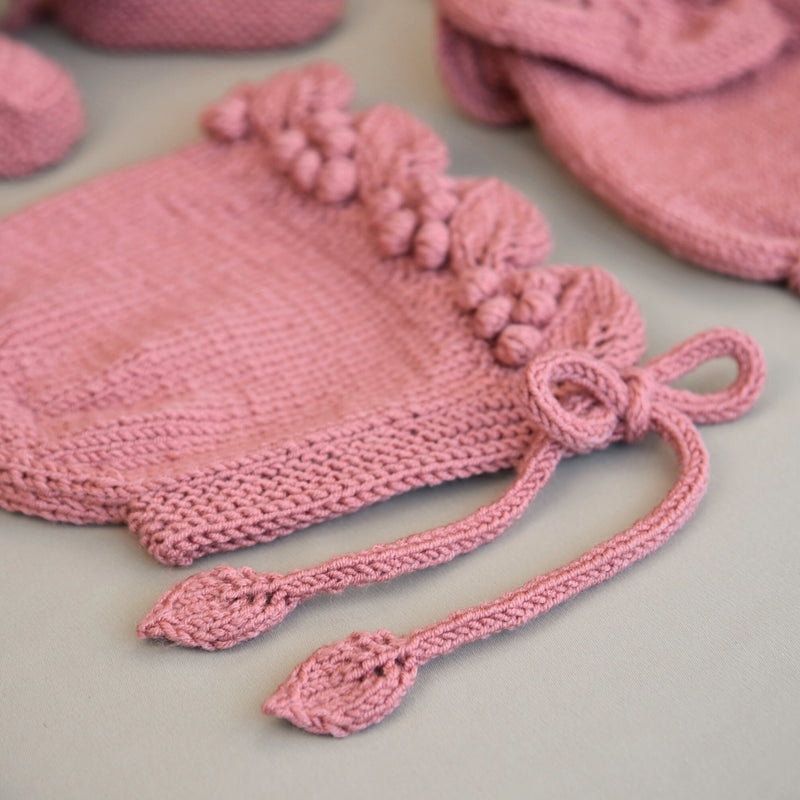 Lil‘ Grapes Knit Set - Pink