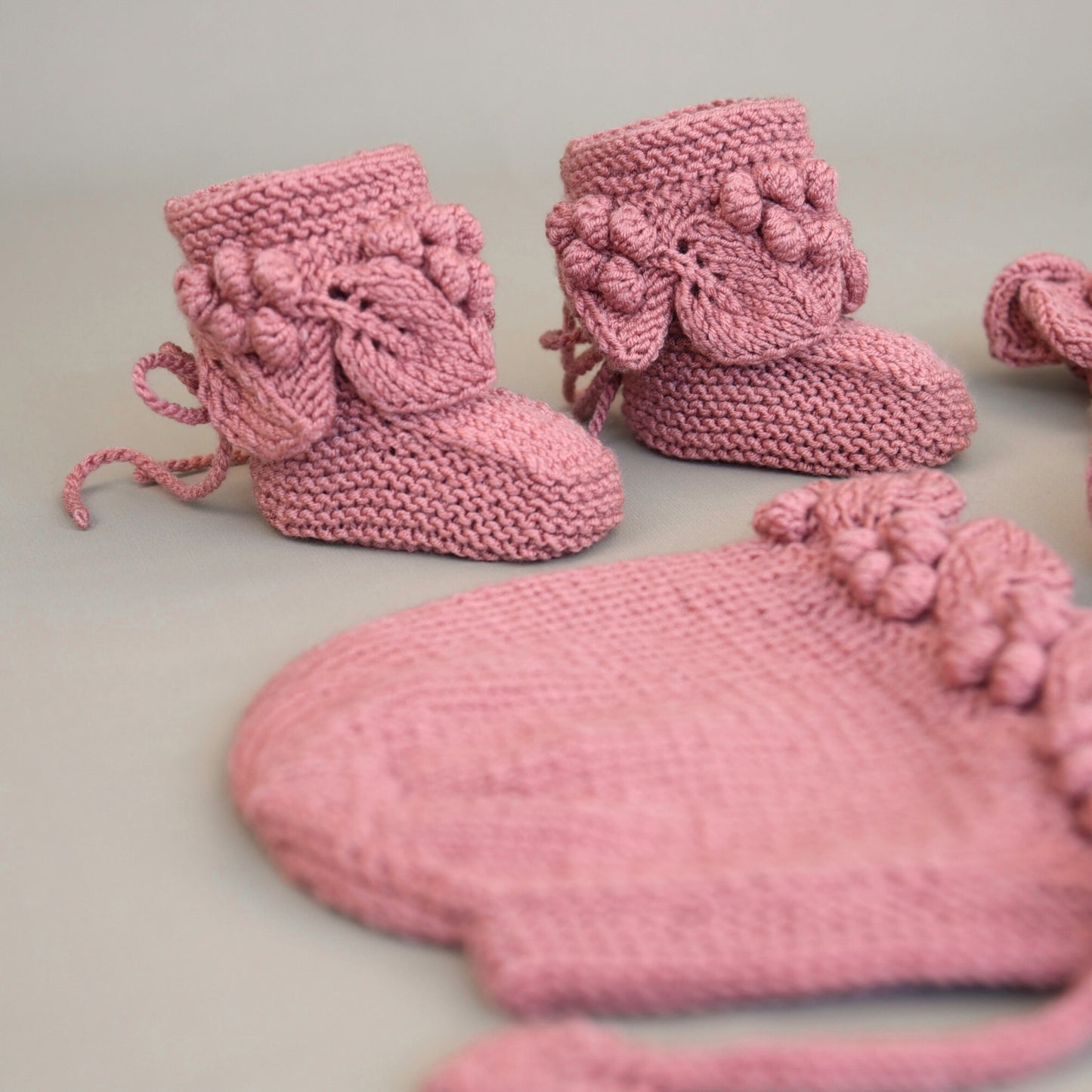 Lil‘ Grapes Knit Set - Pink