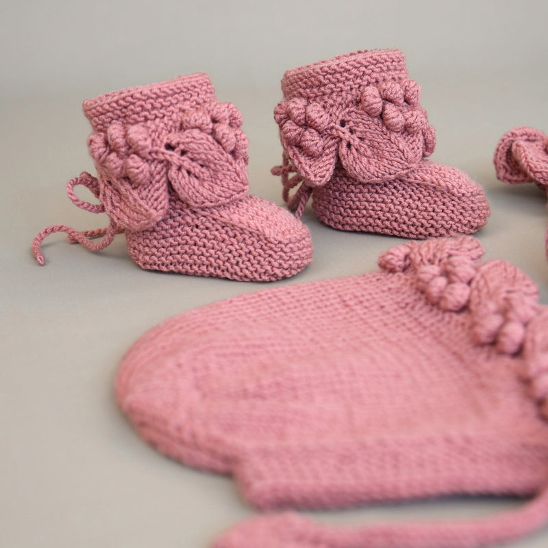 Lil‘ Grapes Knit Set - Pink
