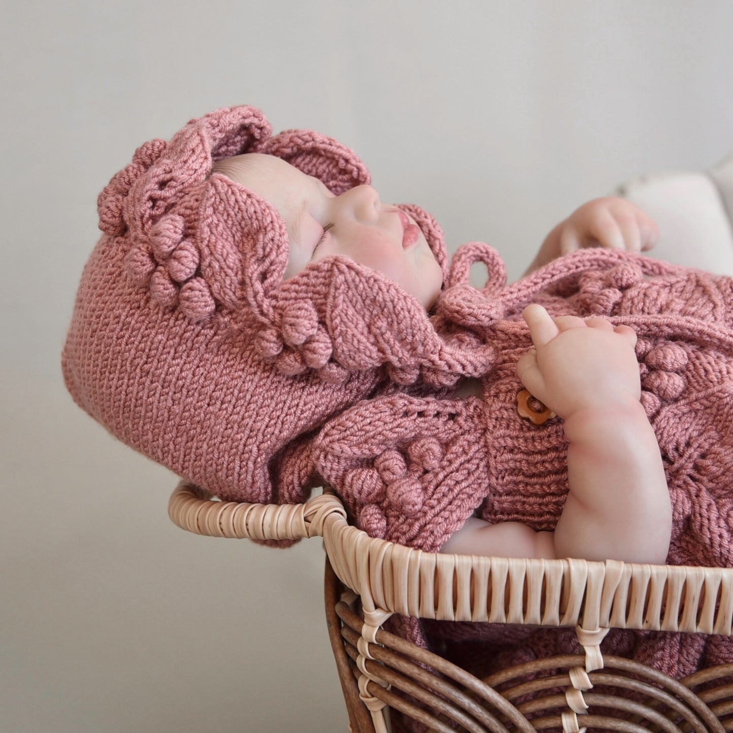 Lil‘ Grapes Knit Set - Pink