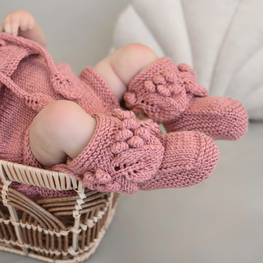 Lil‘ Grapes Knit Set - Pink