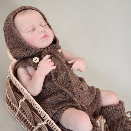 Lil‘ Fine Knit Set - Dusty Green